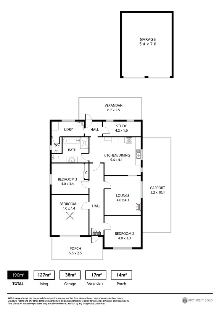 Floorplan of Homely house listing, 23 Athol Avenue, Prospect SA 5082