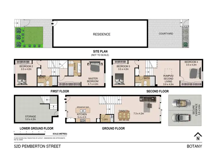 Floorplan of Homely terrace listing, 52D Pemberton Street, Botany NSW 2019