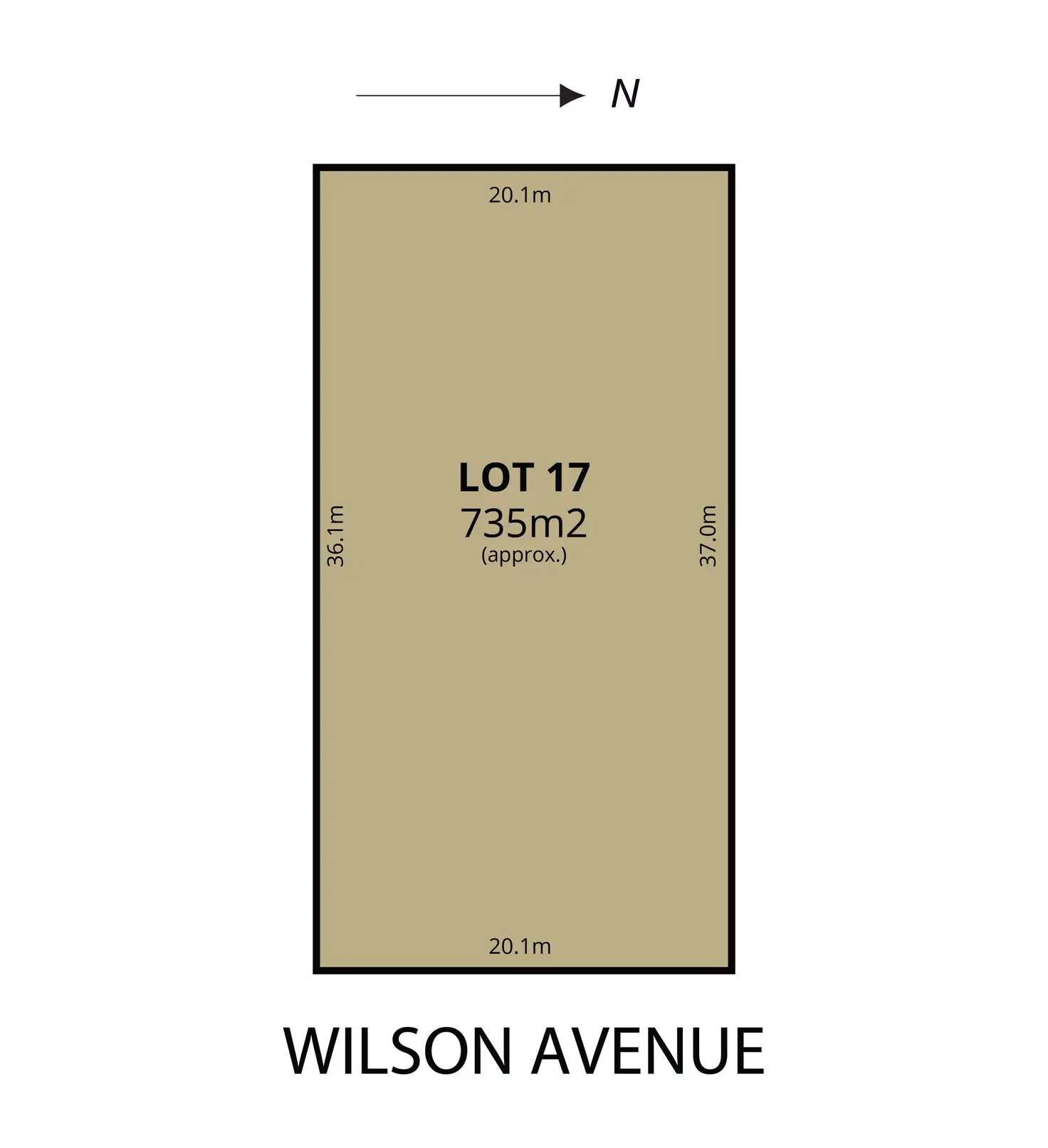 Floorplan of Homely land listing, 3 Wilson Avenue, Morphett Vale SA 5162