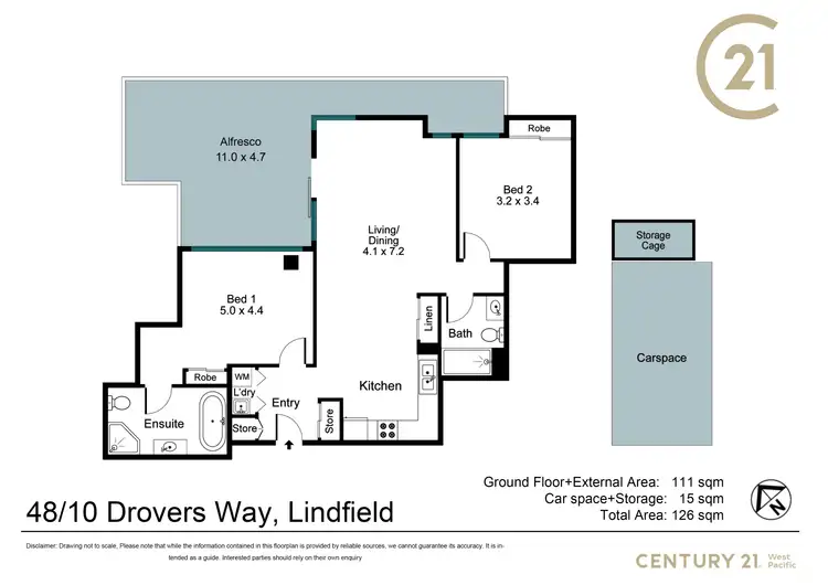 Floorplan of Homely apartment listing, 48/10 Drovers Way, Lindfield NSW 2070