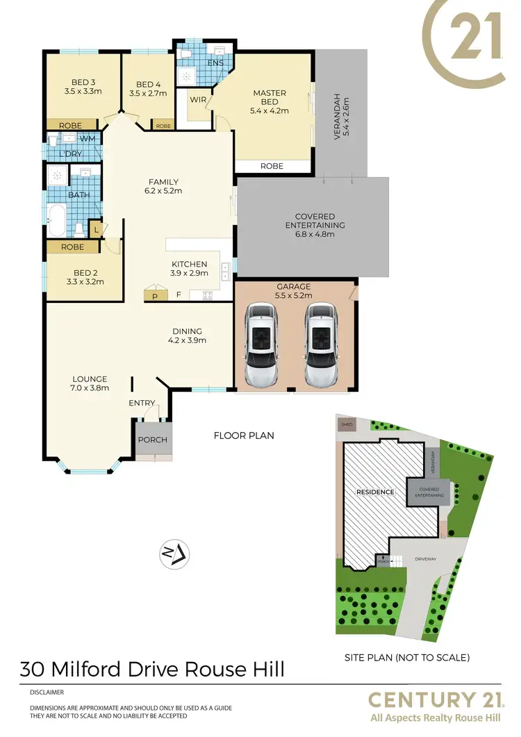 Floorplan of Homely house listing, 30 Milford Drive, Rouse Hill NSW 2155