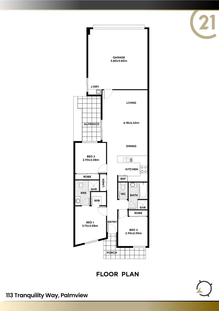 Floorplan of Homely house listing, 113 Tranquility Way, Palmview QLD 4553