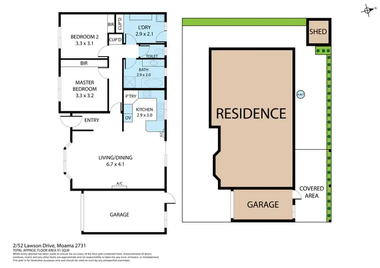 Floorplan of Homely house listing, 2/52 Lawson Drive, Moama NSW 2731