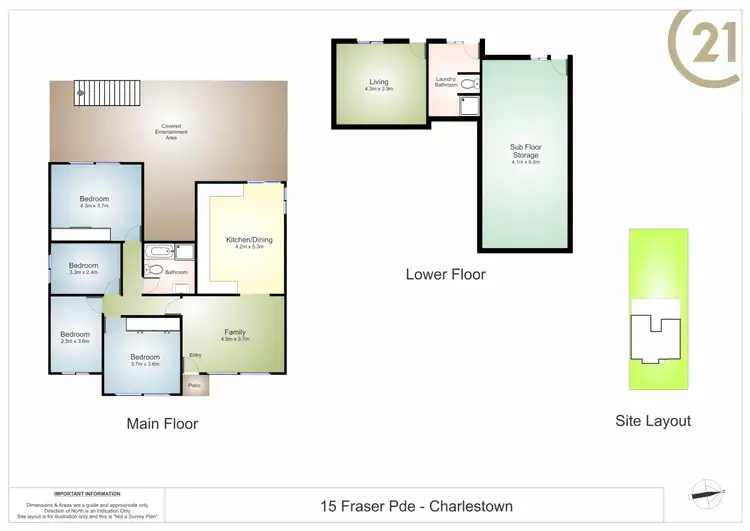 Floorplan of Homely house listing, 15 Fraser Parade, Charlestown NSW 2290