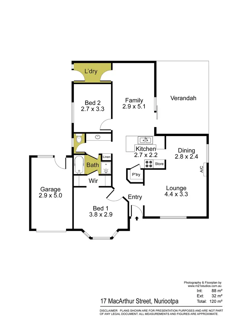 Floorplan of Homely house listing, 17 Macarthur Street, Nuriootpa SA 5355
