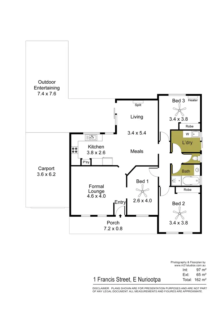 Floorplan of Homely house listing, 1 Francis Street East, Nuriootpa SA 5355