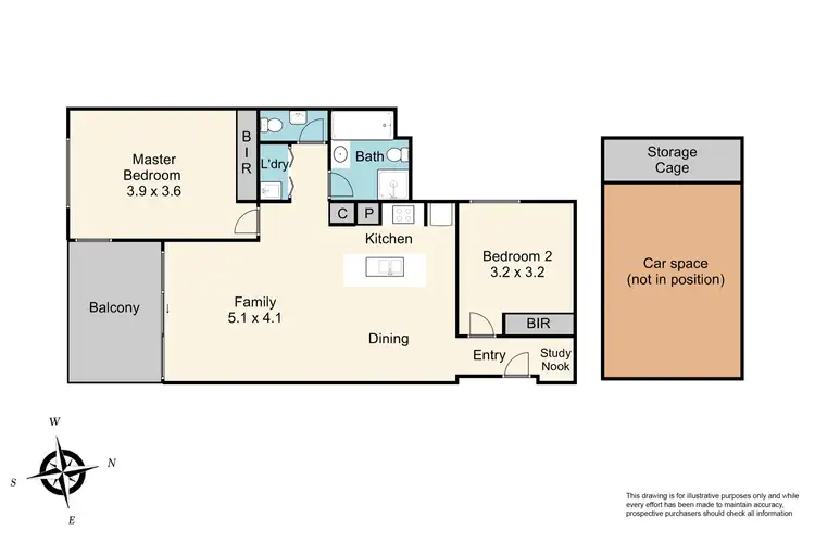Floorplan of Homely apartment listing, G09/416-420 Ferntree Gully Road, Notting Hill VIC 3168