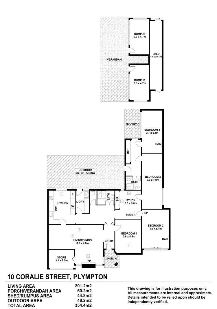 Floorplan of Homely house listing, 10 Coralie Street, Plympton SA 5038