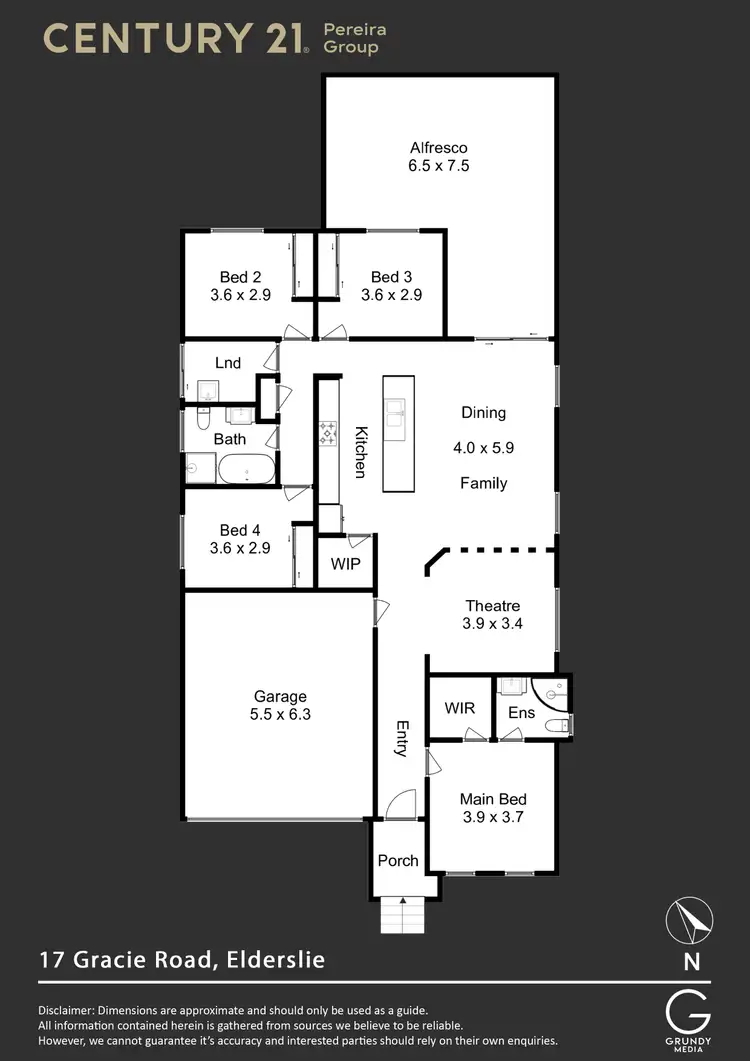 Floorplan of Homely house listing, 17 Gracie Road, Elderslie NSW 2570