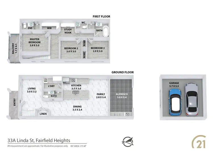 Floorplan of Homely house listing, 33 Linda Street, Fairfield Heights NSW 2165