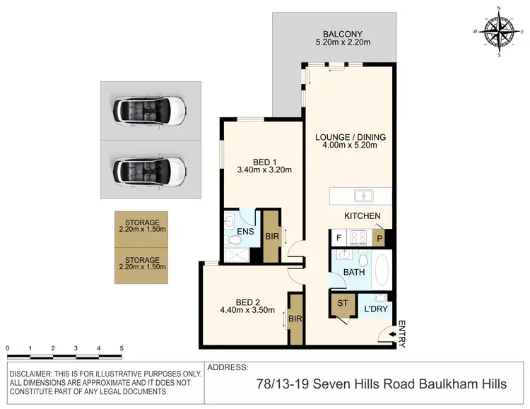 Floorplan of Homely apartment listing, 78/13-19 Seven Hills Road, Baulkham Hills NSW 2153