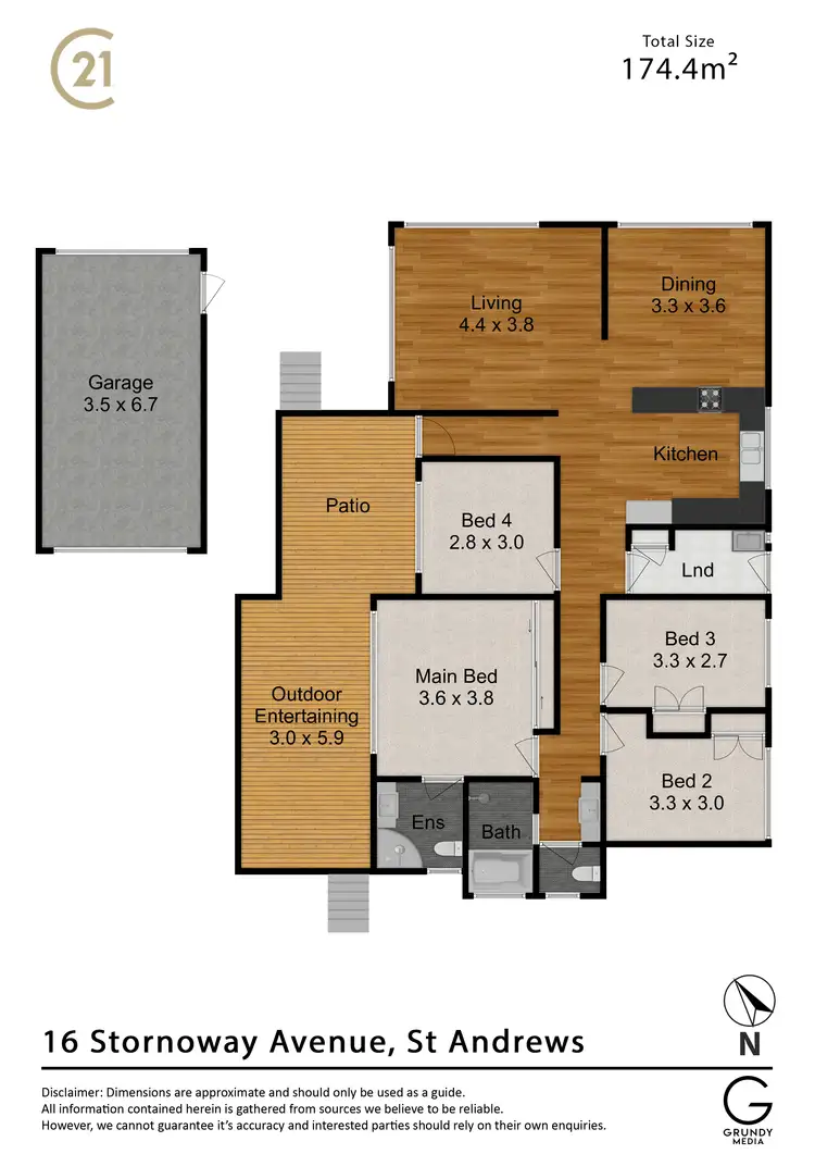 Floorplan of Homely house listing, 16 Stornoway Avenue, St Andrews NSW 2566