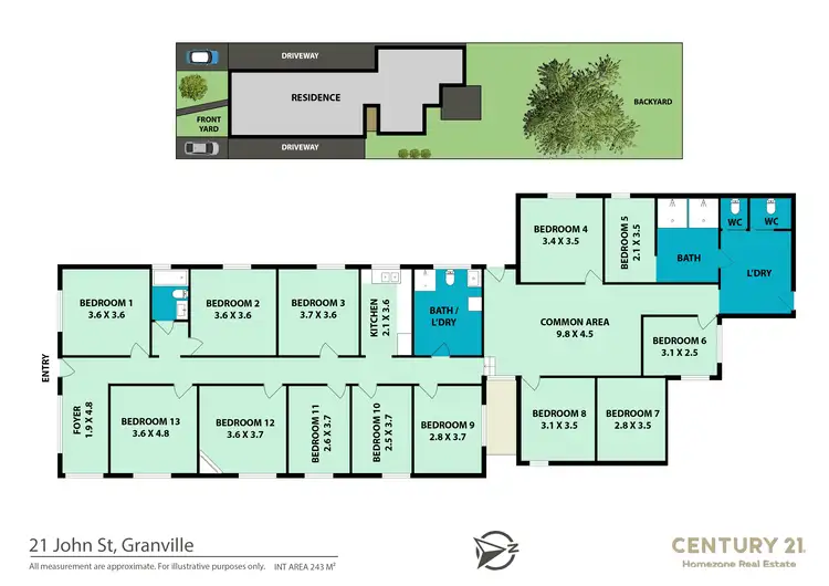 Floorplan of Homely house listing, 21 John Street, Granville NSW 2142