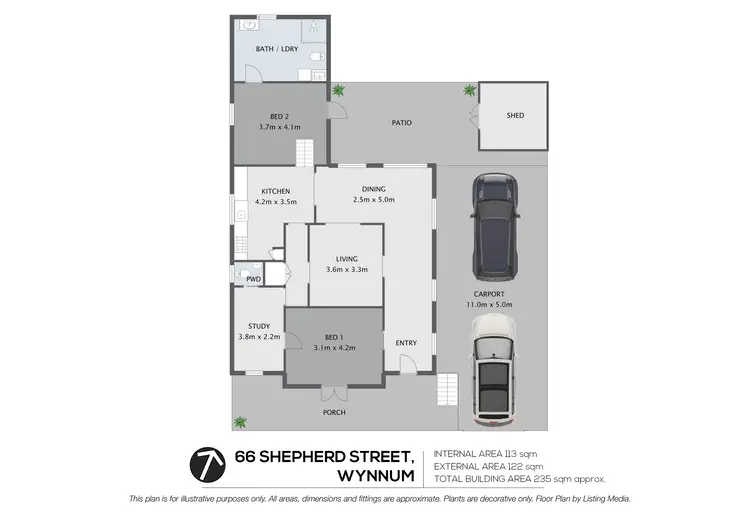 Floorplan of Homely house listing, 66 Shepherd Street, Wynnum QLD 4178