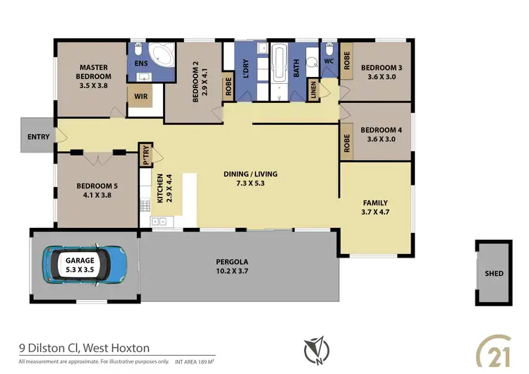 Floorplan of Homely house listing, 9 Dilston Close, West Hoxton NSW 2171