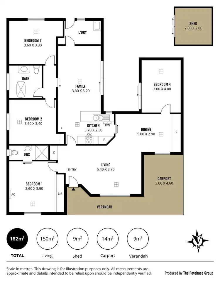 Floorplan of Homely house listing, 2 Barossa Way, Woodcroft SA 5162