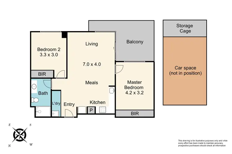 Floorplan of Homely apartment listing, 312/18 Lomandra Drive, Clayton South VIC 3169
