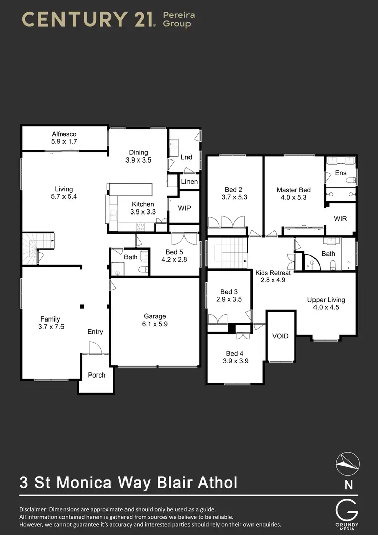Floorplan of Homely house listing, 3 Saint Monica Way, Blair Athol NSW 2560