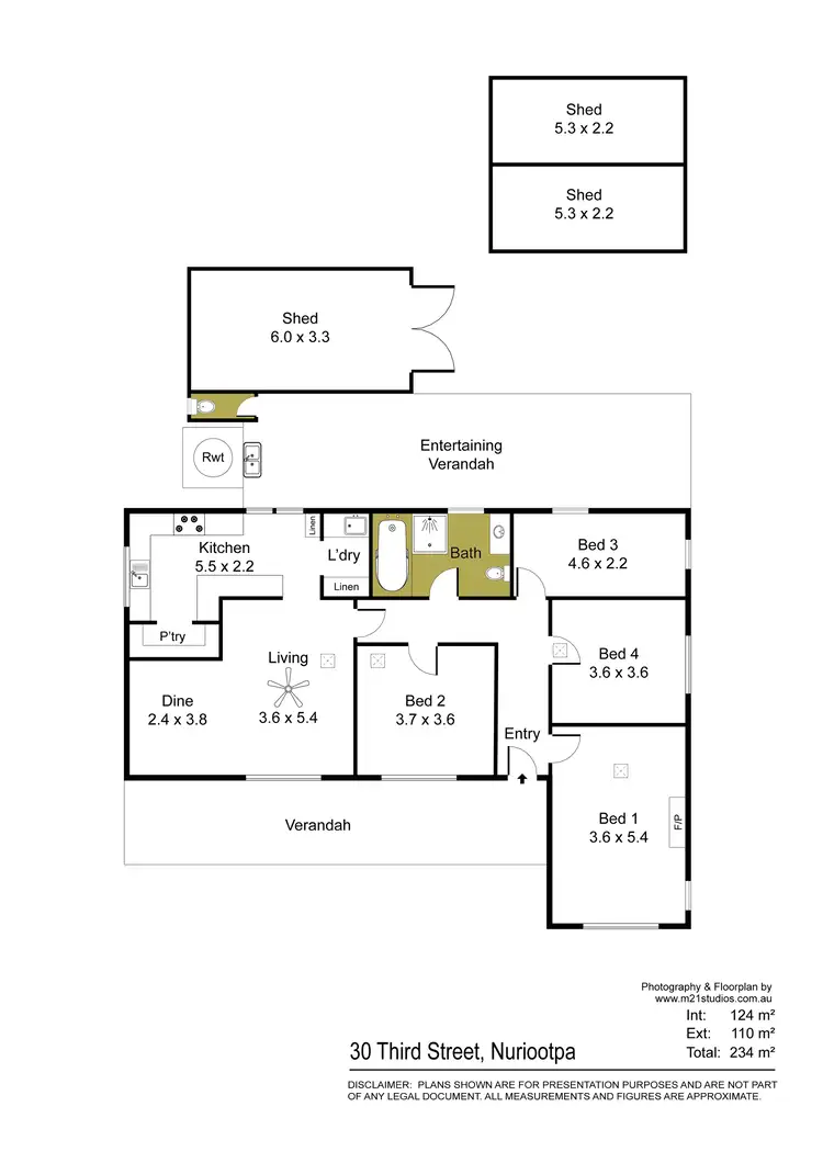 Floorplan of Homely house listing, 30 Third Street, Nuriootpa SA 5355