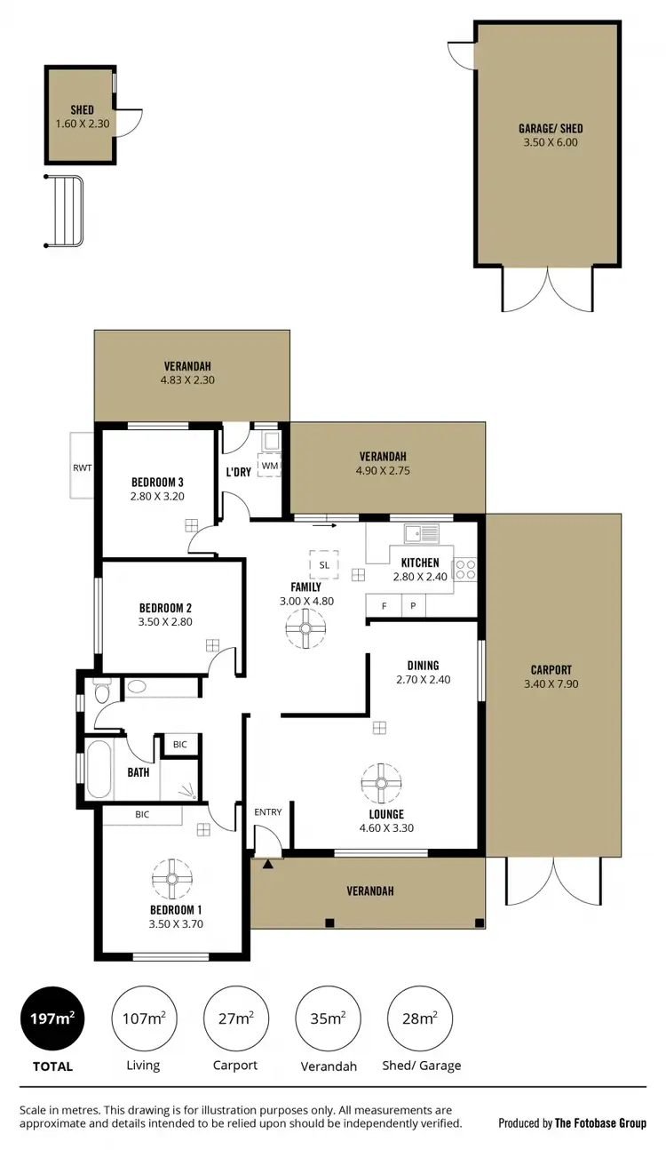 Floorplan of Homely house listing, 1 Hoy Street, Noarlunga Downs SA 5168