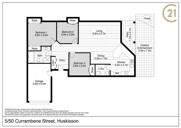 Floorplan of Homely villa listing, 5/50 Currambene Street, Huskisson NSW 2540