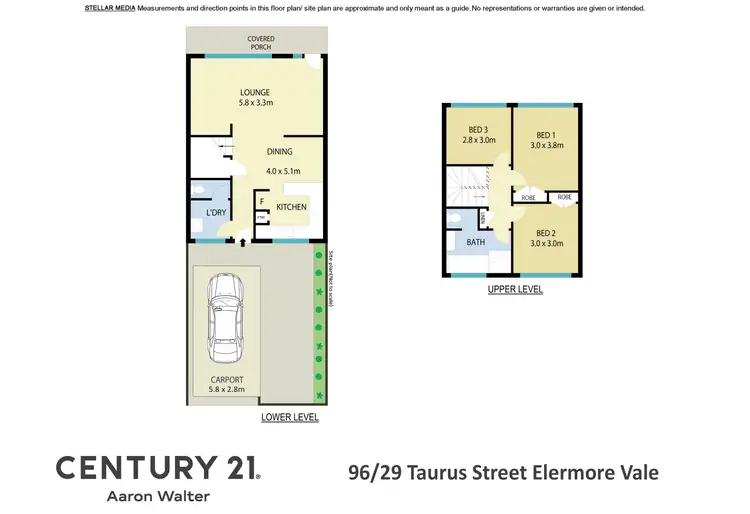 Floorplan of Homely townhouse listing, 96/29 Taurus Street, Elermore Vale NSW 2287
