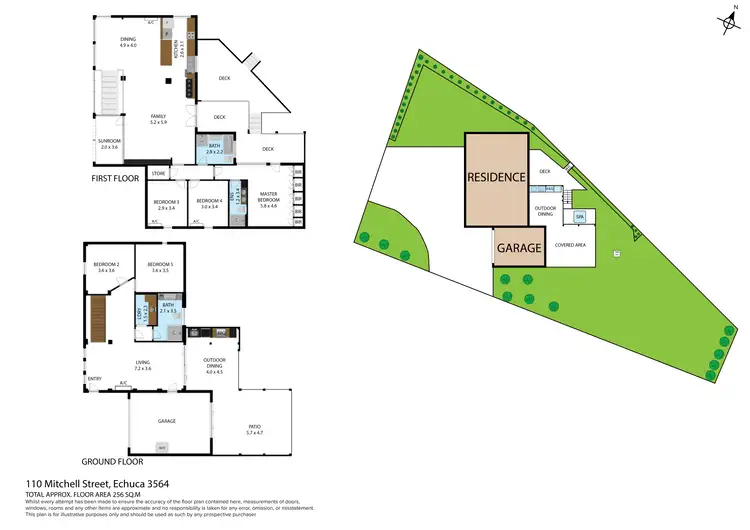 Floorplan of Homely house listing, 110 Mitchell Street, Echuca VIC 3564