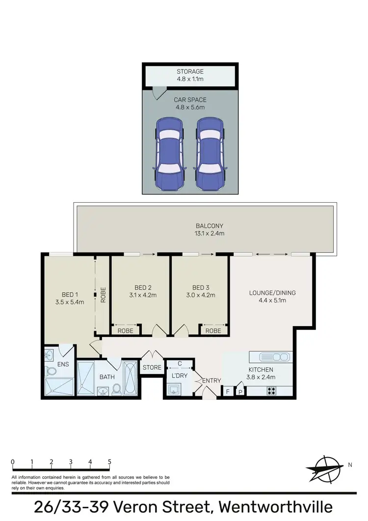 Floorplan of Homely apartment listing, 26/33-39 Veron Street, Wentworthville NSW 2145
