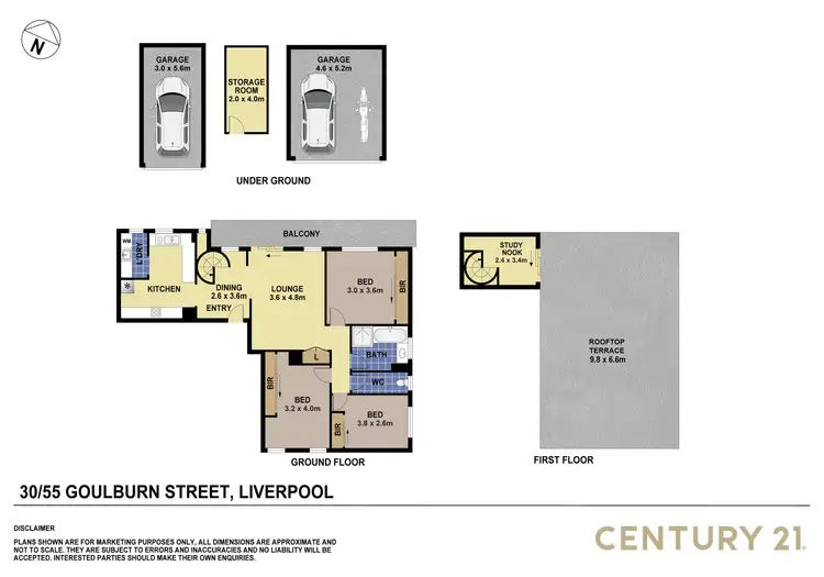 Floorplan of Homely apartment listing, 30/55 Goulburn Street, Liverpool NSW 2170