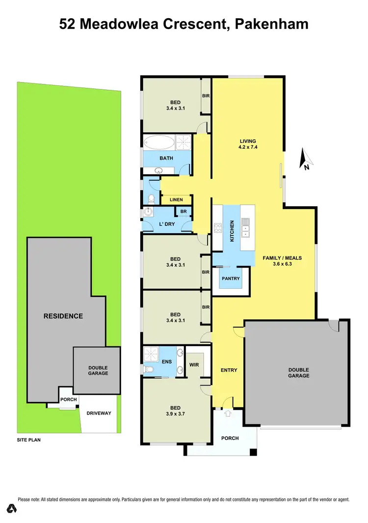 Floorplan of Homely house listing, 52 Meadowlea Crescent, Pakenham VIC 3810