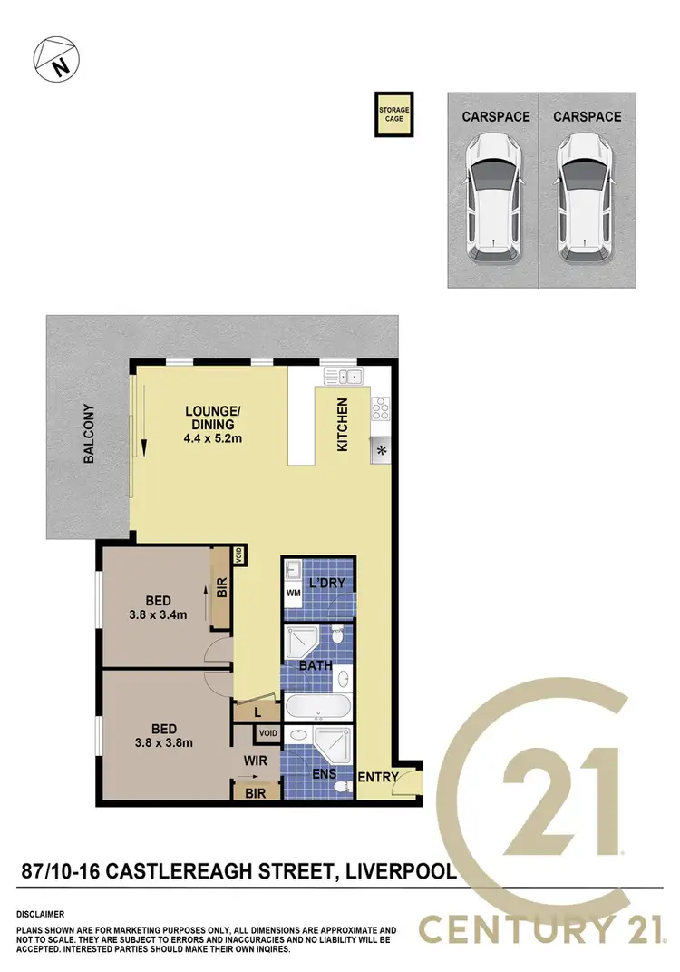 Floorplan of Homely unit listing, 87/10-16 Castlereagh Street, Liverpool NSW 2170