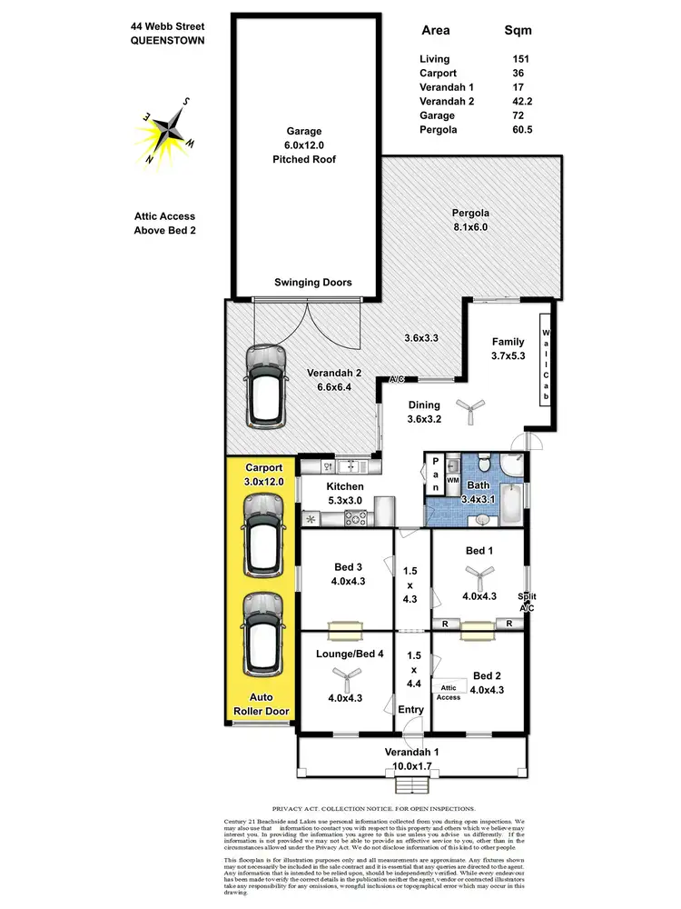 Floorplan of Homely house listing, 44 Webb Street, Queenstown SA 5014