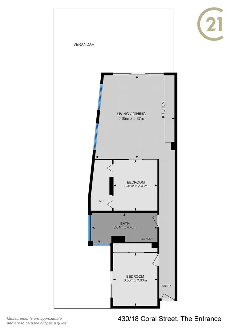 Floorplan of Homely unit listing, 430/18 Coral Street, The Entrance NSW 2261