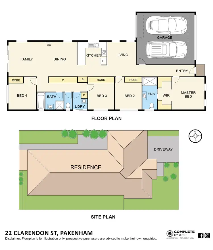 Floorplan of Homely house listing, 22 Clarendon Street, Pakenham VIC 3810