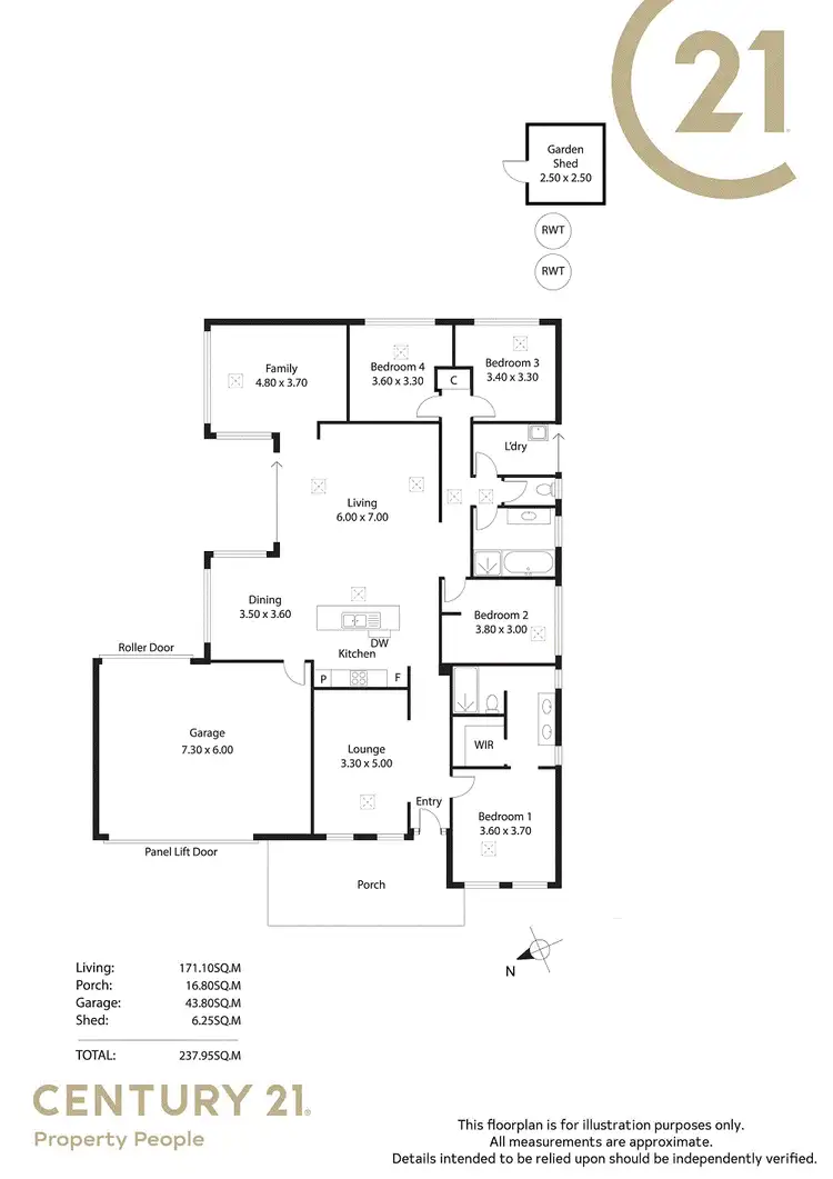 Floorplan of Homely house listing, 20 Featherstone Street, Smithfield Plains SA 5114