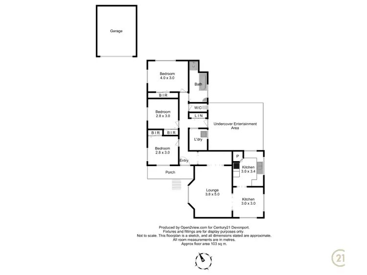Floorplan of Homely house listing, 8 Carol Court, East Devonport TAS 7310