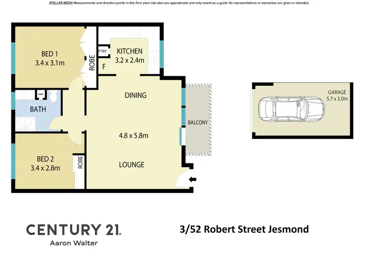 Floorplan of Homely unit listing, 3/52 Robert Street, Jesmond NSW 2299