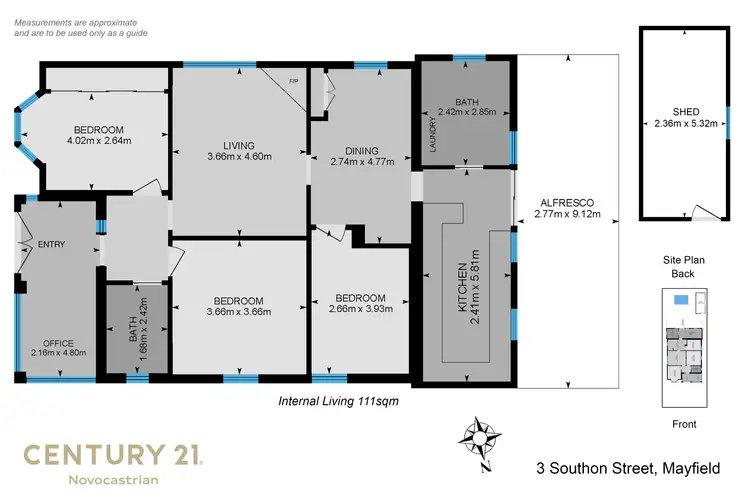 Floorplan of Homely house listing, 3 Southon Street, Mayfield NSW 2304