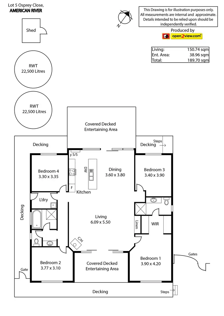 Floorplan of Homely house listing, Lot 5 Osprey Close, American River SA 5221