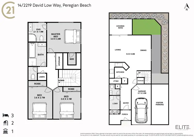 Floorplan of Homely unit listing, 14/2219-2225 David Low Way, Peregian Beach QLD 4573