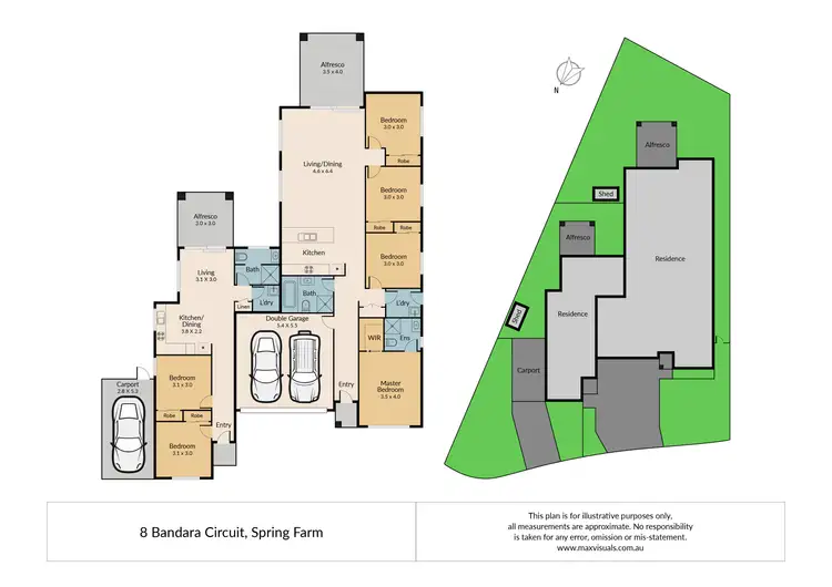 Floorplan of Homely house listing, 8 Bandara Circuit, Spring Farm NSW 2570