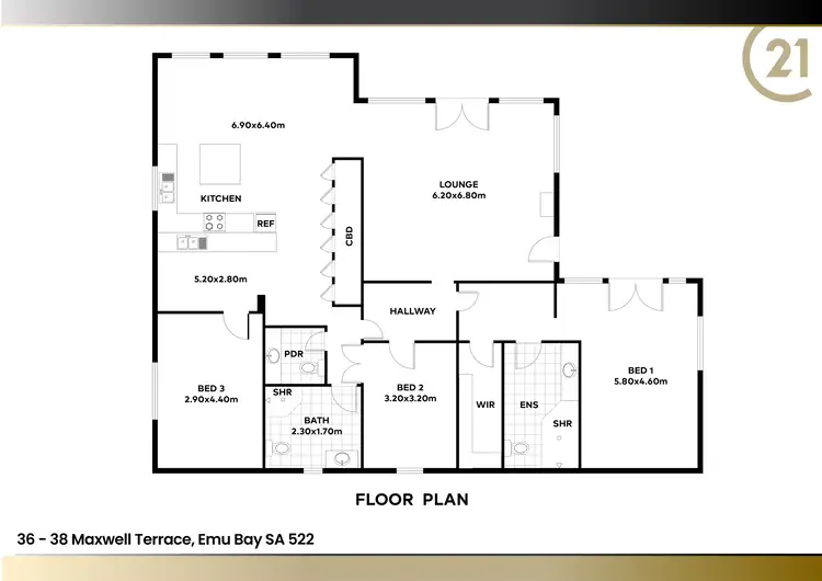 Floorplan of Homely house listing, 36-38 Maxwell Terrace, Emu Bay SA 5223