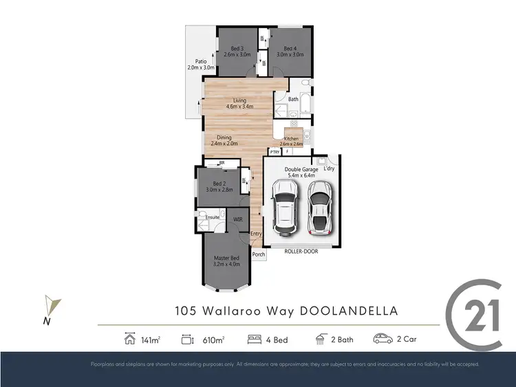 Floorplan of Homely house listing, 105 Wallaroo Way, Doolandella QLD 4077