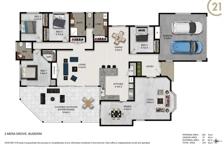 Floorplan of Homely house listing, 2 Mera Grove, Buderim QLD 4556