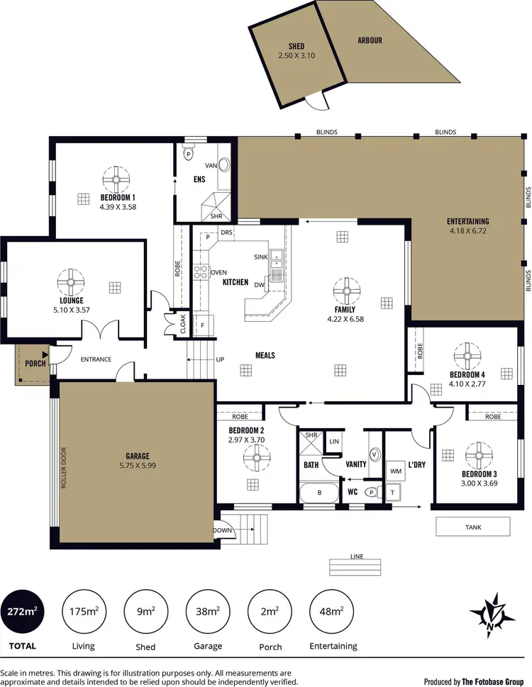 Floorplan of Homely house listing, 1 Stuart Court, Hallett Cove SA 5158
