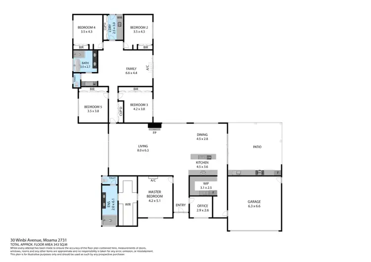 Floorplan of Homely house listing, 30 Winbi Avenue, Moama NSW 2731