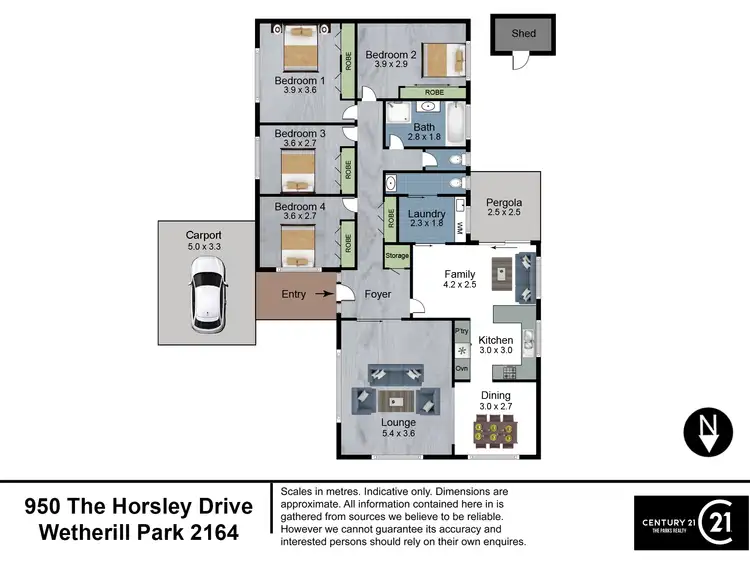 Floorplan of Homely house listing, 950 The Horsley Drive, Wetherill Park NSW 2164