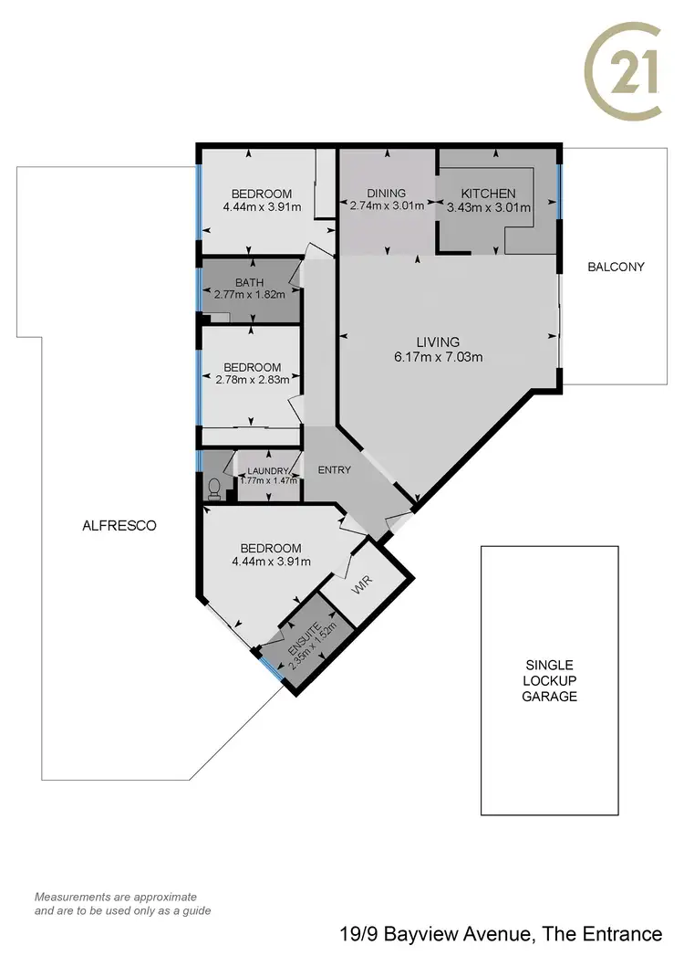 Floorplan of Homely unit listing, 19/9 Bayview Avenue, The Entrance NSW 2261
