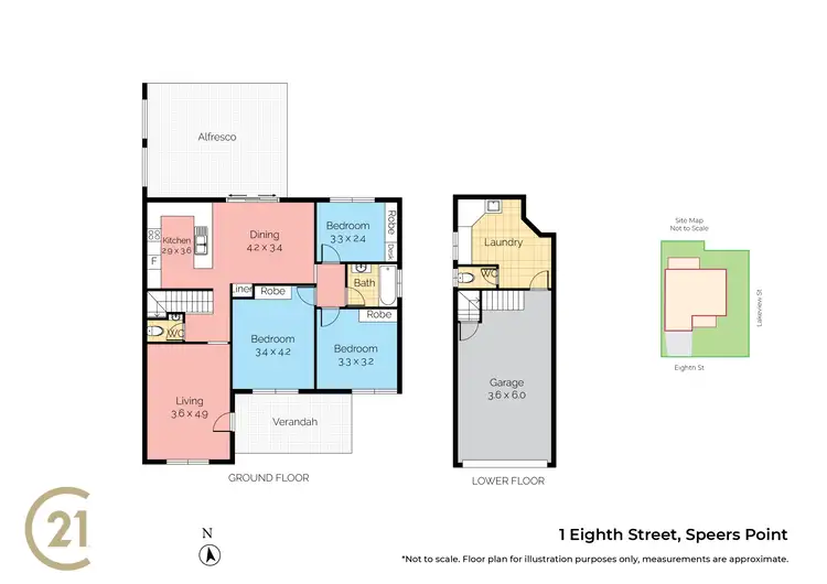 Floorplan of Homely house listing, 1 Eighth Street, Speers Point NSW 2284
