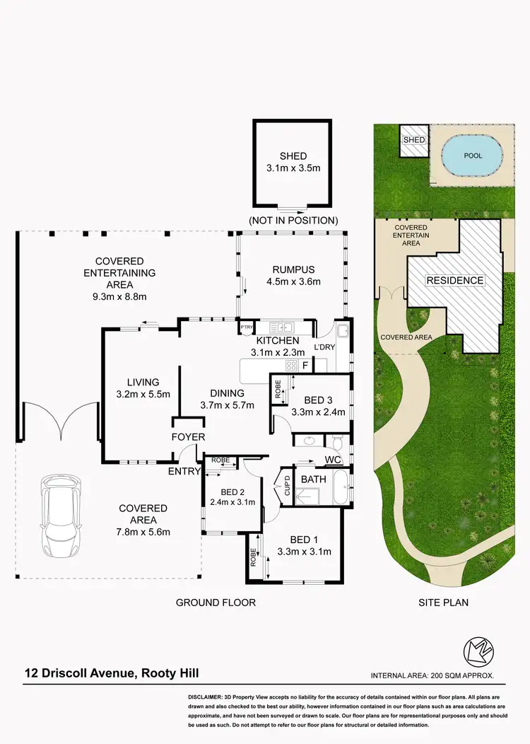 Floorplan of Homely house listing, 12 Driscoll Avenue, Rooty Hill NSW 2766